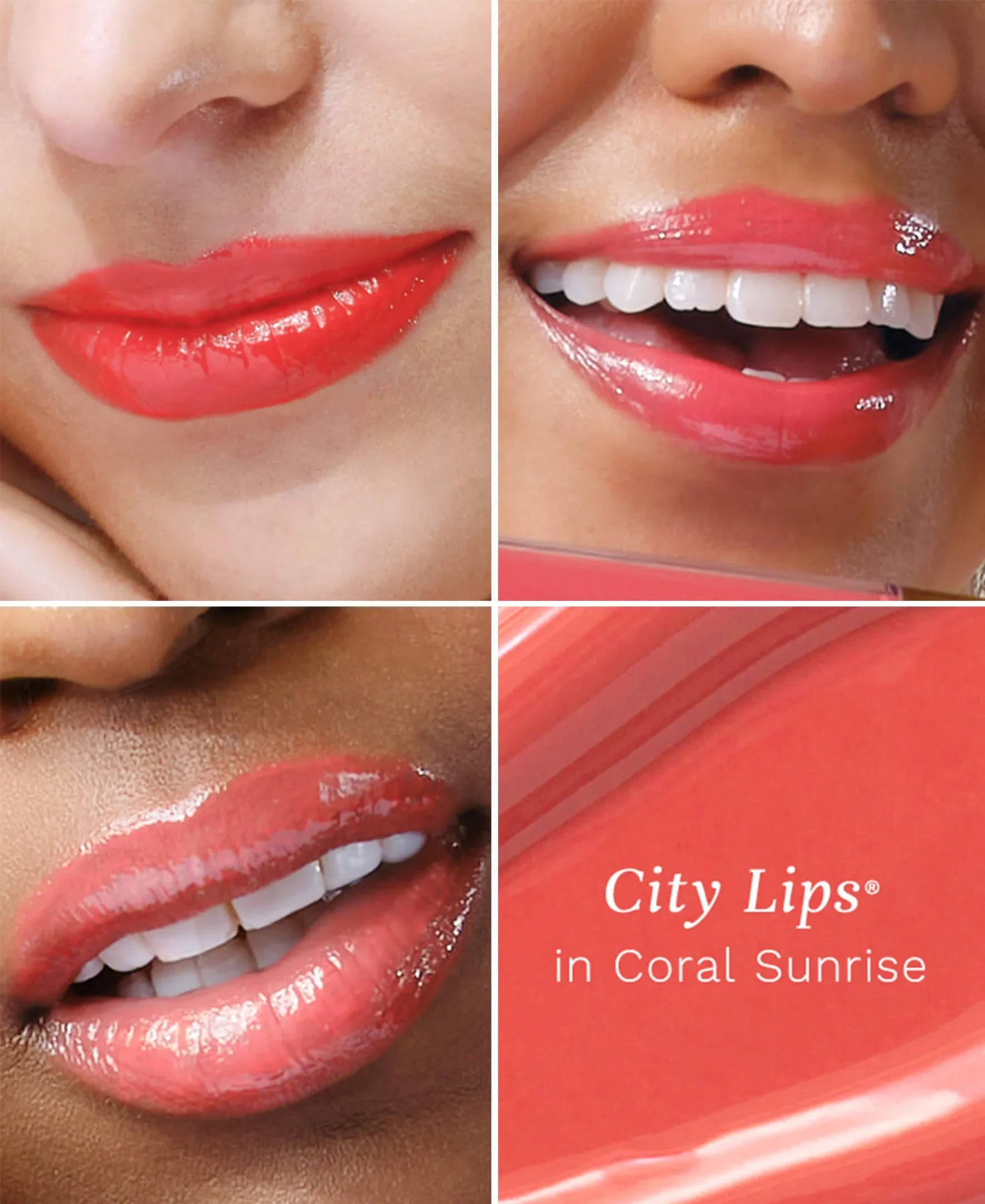 City Lips Plumping Lip Gloss - Coral Sunrise