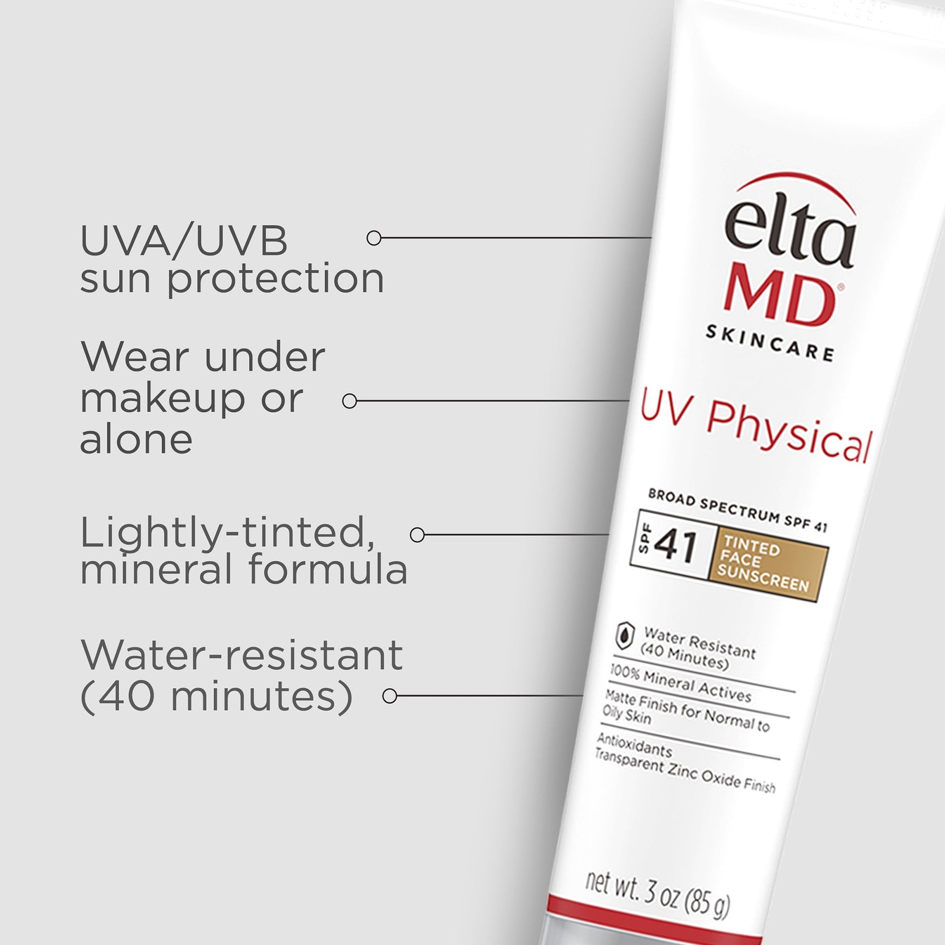 UV Physical Broad Spectrum SPF 41 Tinted